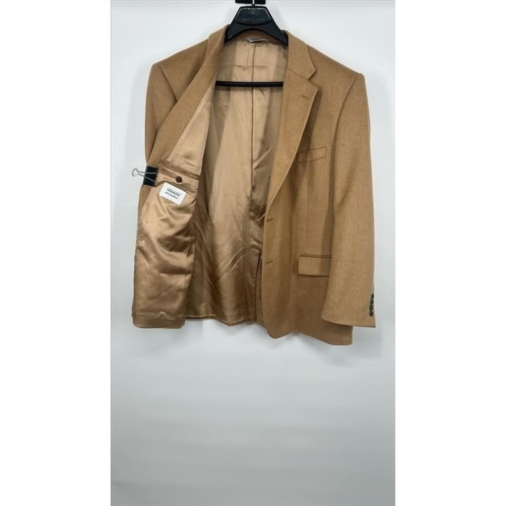 Joseph & Feiss Mens 50R Camel Hair Blazer Tan 2 Button Sport Coat Jacket 50 Reg